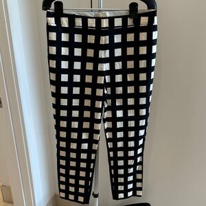 kate spade Black and White Grid Print Pants!